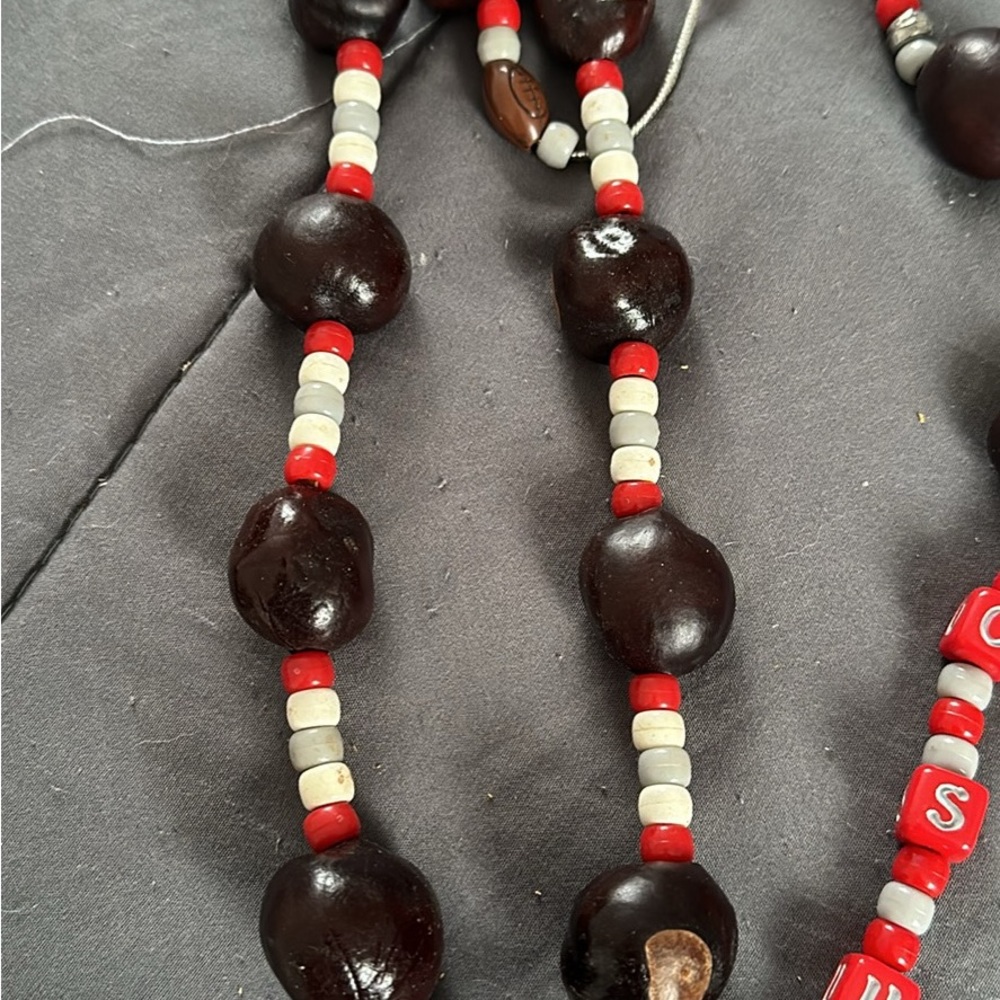 Lot of Handmade Ohio State Buckeye Necklaces - Picture 3 of 5